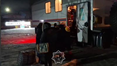 Экстренная эвакуация из автобуса под Талдыкорганом