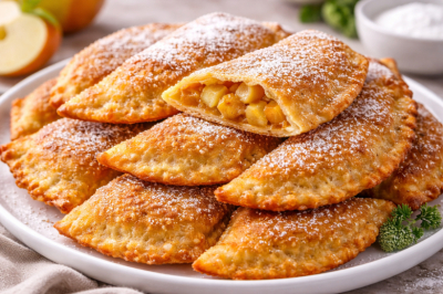 Беру кефир, яйцо и яблоко &mdash; готовлю сладкие &laquo;чебуреки&raquo;. Вкусный старый рецепт 70-х