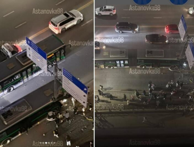 В Астане автобус врезался в столб  Дополнено