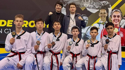 Команды Казахстана по таеквондо среди кадетов и юниоров завоевали медали на международном турнире