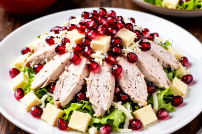 Салат &laquo;Леди в красном&raquo; с гранатом и курочкой &mdash; настоящий бриллиант праздничного стола на 8 Марта
