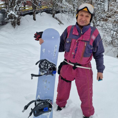 Аташка-сноубордист