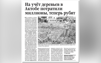 Пять лет делают реестр зелёных насаждений Актобе, но он ещё не готов