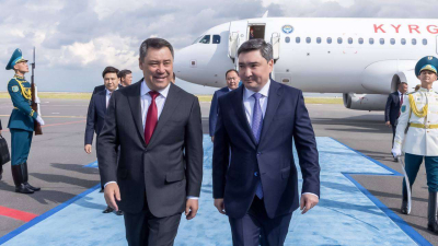Президент Кыргызстана прибыл в Астану для участия в саммите ШОС