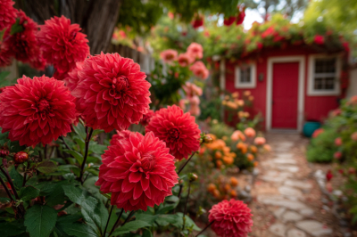 Алые гигантские махровые соцветия идеальной шарообразной формы: этот цветок затмит любые растения