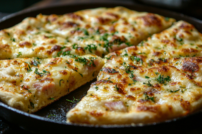 Пирог &laquo;Лентяйский&raquo; с сыром и ветчиной: в морозилке для него всегда есть пачка теста. Топовый рецепт